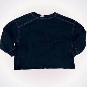 Sage collective black body fit crewneck sweatshirt | Sz M